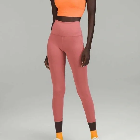 Lululemon Fast & Free High-Rise Tight with Pockets 25” Size 6 in Brier Rose - Picture 2 of 11